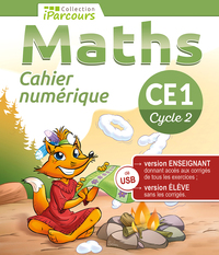 Picture of Cahier numérique iParcours Maths CE1 (clé USB) 2023