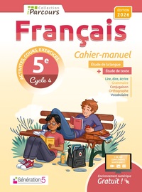 Image de Cahier-manuel iParcours français 5e (édition 2026)