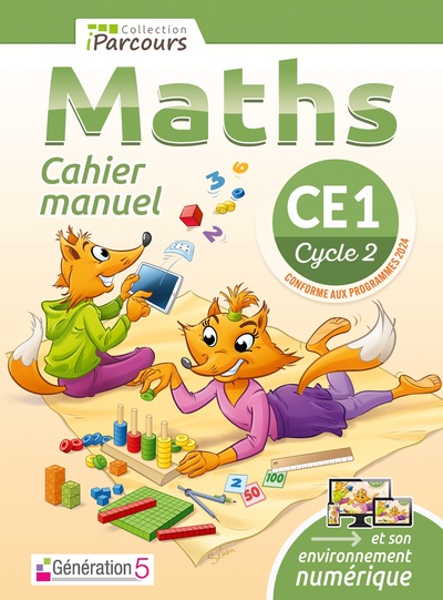 Picture of Cahier-manuel iParcours maths CE1 (édition 2024)