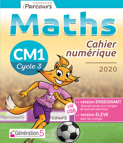 Image de Cahier numérique iParcours maths CM1 (clé USB) 2020