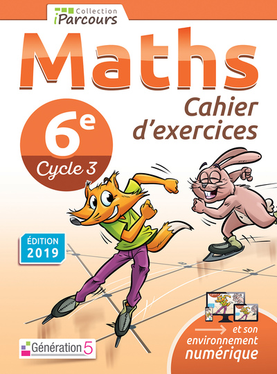 Image de Cahier d'exercices iParcours maths 6e (2019)
