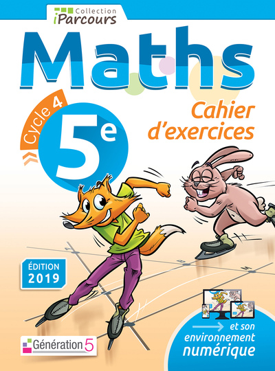 Image de Cahier d'exercices iParcours maths 5e (2019)