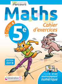 Image de Cahier d'exercices iParcours maths 5e (2019)