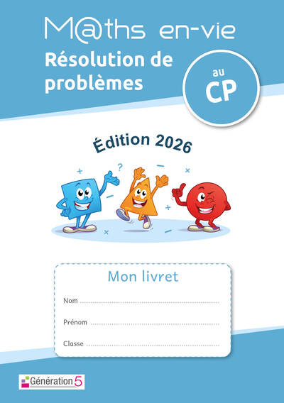 Image de Livret élève - Enseigner la résolution de problèmes au CP - Maths en-vie (édition 2026)