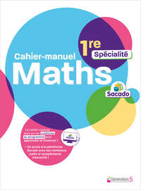 Picture of Cahier-manuel Sacado maths 1ère spécialité (édition 2026)