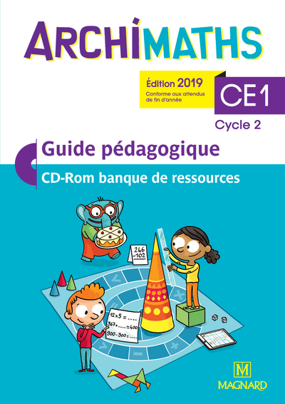 Picture of Archimaths CE1 (2019) - Banque de ressources sur CD-Rom avec guide pédagogique papier