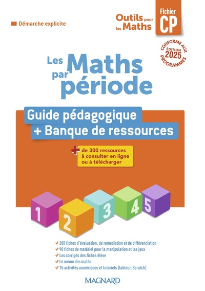 Picture of Outils pour les Maths CP par période (2025) - Guide pédagogique + Banque de ressources