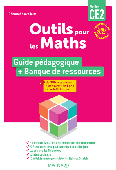 Picture of Outils pour les Maths CE2 par domaine (2025) - Guide du fichier + Banque de ressources