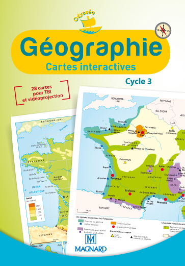 Image de CD-ROM - Géographie cycle 3 - Cartes interactives - Collection Odysséo