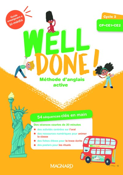 Picture of Well done! Anglais cycle 2 (2023) - Guide enseignant bi-media + Fichier photocopiable + Posters