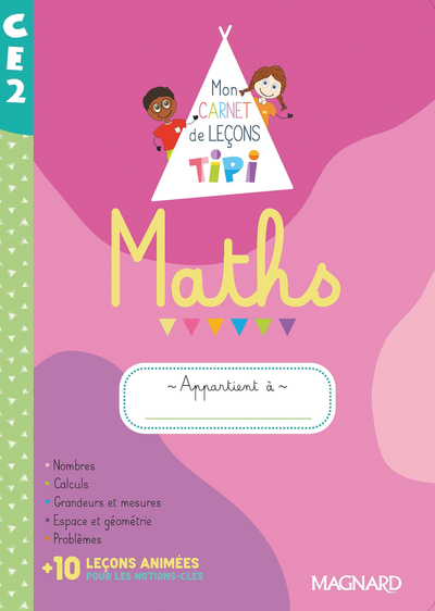Picture of Tipi CE2 : Mon carnet de leçons de maths (2022) - Cahier de l'élève