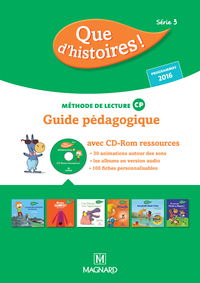 Image de Que d'histoires ! CP Série 3 (2016) - Guide pédagogique avec CD-Rom