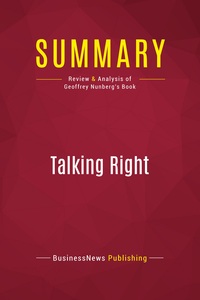 Image de Summary: Talking Right