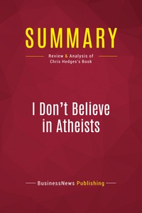 Picture of Summary: I Don't Believe in Atheists