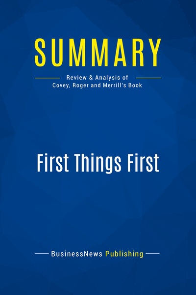 Image de Summary: First Things First