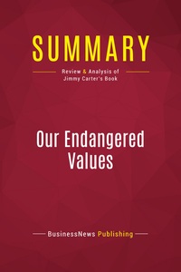 Picture of Summary: Our Endangered Values