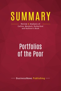 Image de Summary: Portfolios of the Poor