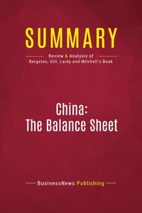Picture of Summary: China: The Balance Sheet
