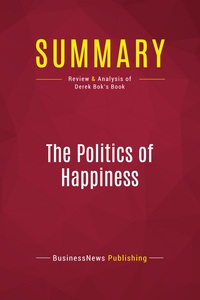 Picture of Summary: The Politics of Happiness