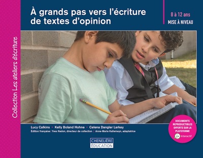 Image de À GRANDS PAS VERS L'ÉCRITURE DE TEXTES D'OPINION