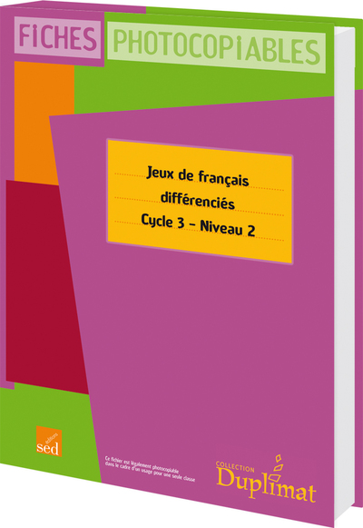 Picture of JEUX DE FRANCAIS DIFFERENCIES - Cycle 3 niveau 2