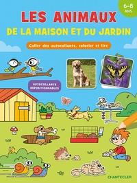 Image de Les animaux de la maison et du jardin (6-8 a.) Coller des autocol., colorier et lire -