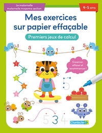 Image de Mes exercices sur papier effaçable - Premiers jeux de calcul (4-5 a.)