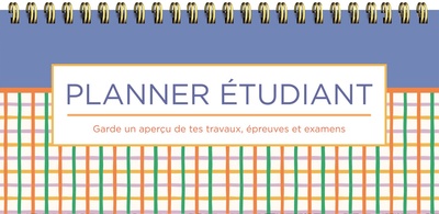 Image de Planner étudiant - colorful squares (spirale)