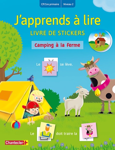 Picture of Camping à la ferme (CP/1re primaire - Niveau 2) J'apprends à lire livre de stickers