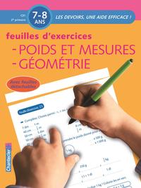 Image de POIDS ET MESURES GEOMETRIE - FEUILLES D'EXERCICES