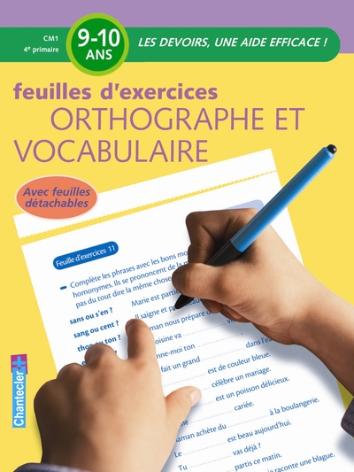 Image de DEVOIRS FEUILLES D'EXERCICES ORTHOGRAPHE ET VOCABULAIRE CM1