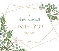 Picture of Just married! Livre d'or (eucalyptus)