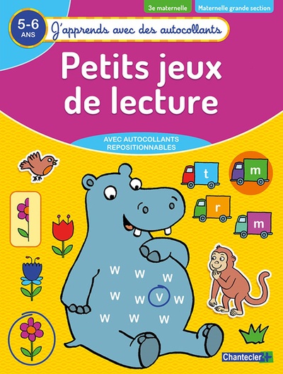 Image de Petits jeux de lecture (5-6 a.) - (J'apprends avec des autocollants)