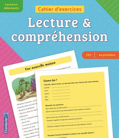 Image de Cahier d'exercices lecture & compréhension (CE1 -2e primaire) (bleu-violet)