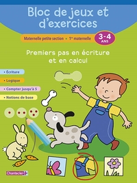 Image de BLOC DE JEUX ET D'EXERCICES - PREMIERS PAS EN ECRITURE (3-4)