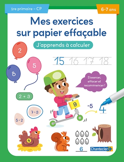 Image de Mes exercices sur papier effaçable - J'apprends à calculer (6-7 a.)