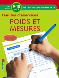 Image de POIDS ET MESURES PRIMAIRE CM1 9-10 ANS - FEUILLES D'EXERCIC