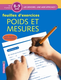 Image de POIDS ET MESURES 8-9 ANS CE2 - FEUILLES D'EXERCICES