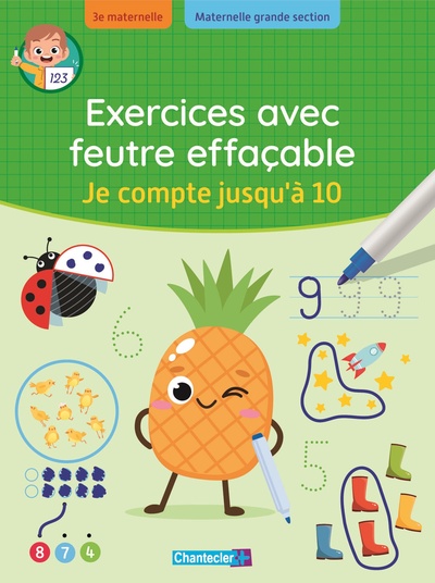 Image de Exercices avec feutre effaçable - Je compte jusqu'à 10