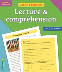 Image de Cahier d'exercices lecture & compréhension (CE2 -3e primaire) (vert-bleu)