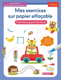 Image de Mes exercices sur papier effaçable - Premiers jeux d'écriture (4-5 a.)