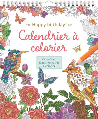 Image de HAPPY BIRTHDAY CALENDRIER A COLORIER