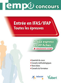 Picture of Concours  AS, AP - Ecrit et oral - Tempo - L'essentiel en fiches
