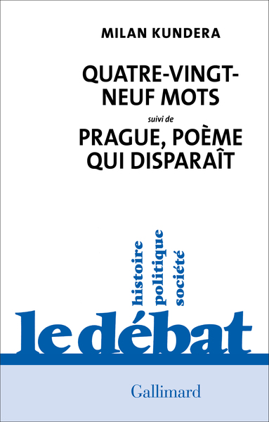 Picture of Quatre-vingt-neuf mots / Prague, poème qui disparaît