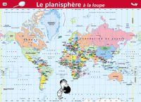 Image de MINI POSTER 18-  LE PLANISPHERE A LA LOUPE/LES 5 CONTIENTS