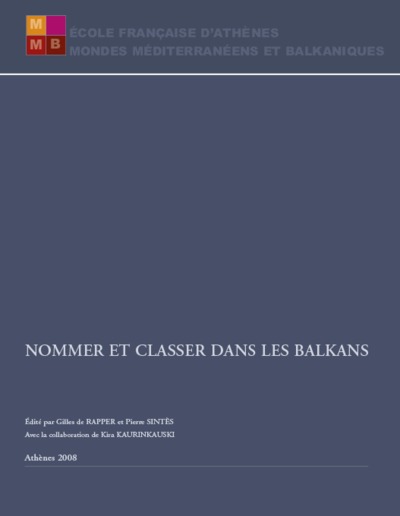 Image de Nommer et classer dans les Balkans