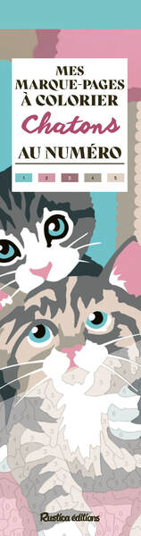 Picture of Mes marque-pages à colorier au numéro : Chatons