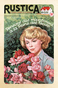 Image de CARNET DE NOTES VINTAGE 3 FEMME AVEC FLEURS
