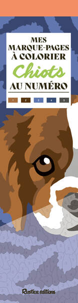 Picture of Mes marque-pages à colorier au numéro : Chiots