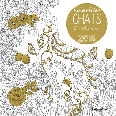 Picture of Calendrier chats à colorier 2018
